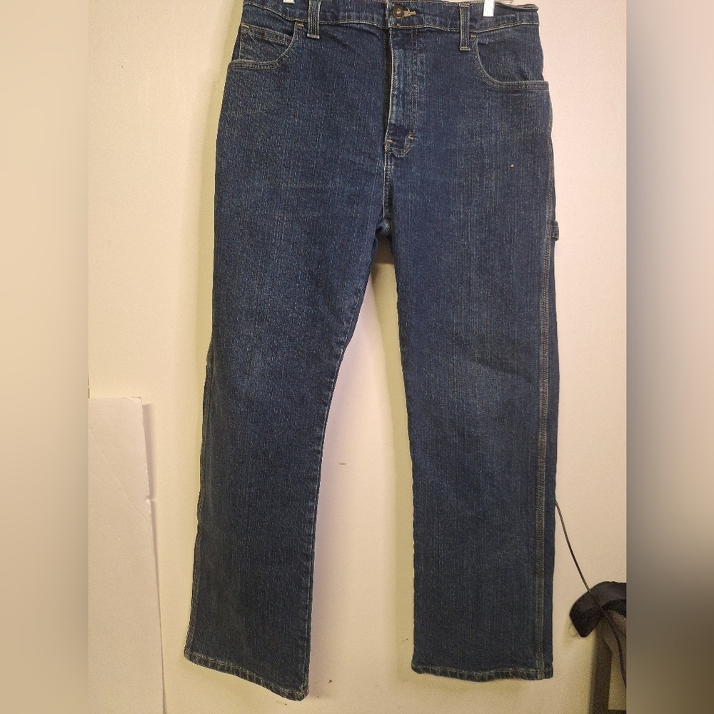 Classic Blue Denim Dickies Mens Carpenter Jeans Size 34"X 30"